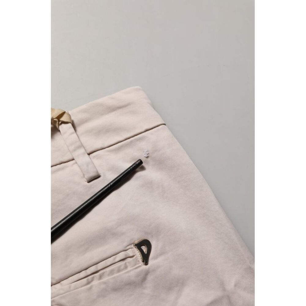 Dondup Beige Low Waist Tapered Women Cropped Trousers Women's Pants